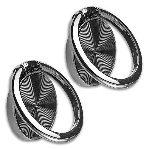 [2 Packs] CD Textures Cell Phone Ring Holder Stand, 360 Degree Rotation Finge