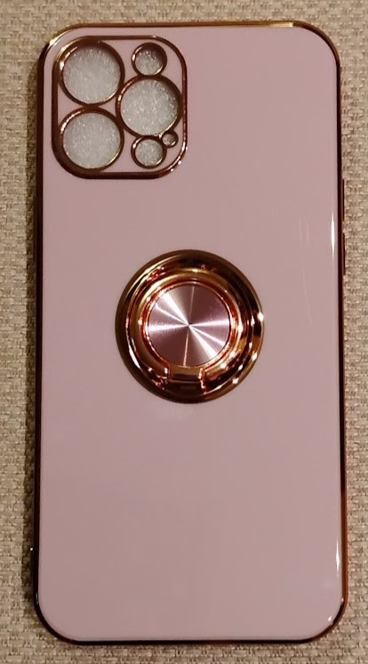New iPhone 15 Pro Max Purple Rose Gold Jelly Case Screen Protector Case