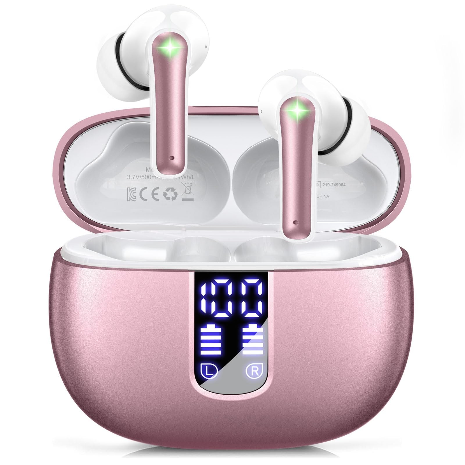 Ear Buds Wireless Earbuds – Bluetooth 5.3 Headphones (48H Playback) Built in …