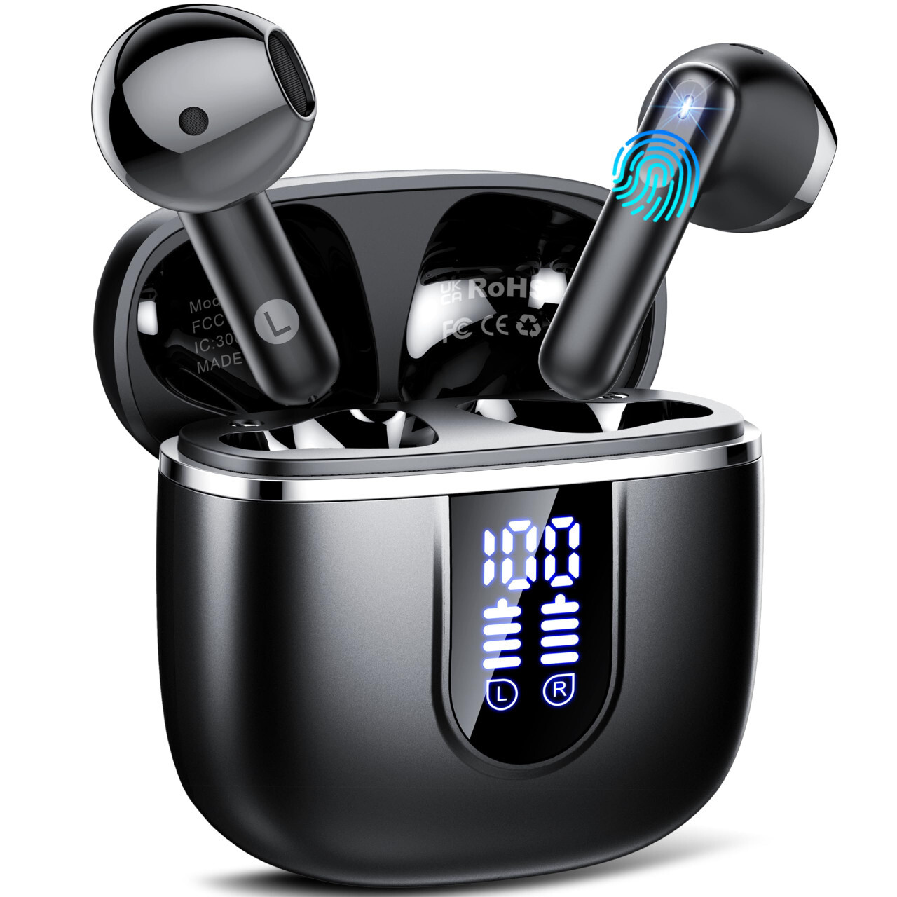 Wireless Earbuds, Bluetooth 5.4 Headphones in Ear buds, HiFi Stereo Wireless Ear