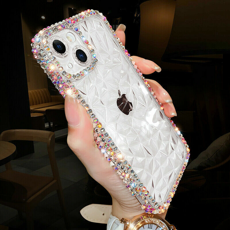 Bling For iPhone 14 13 12 11 15 Pro Max Bling Glitter Crystal Diamond Case Cover