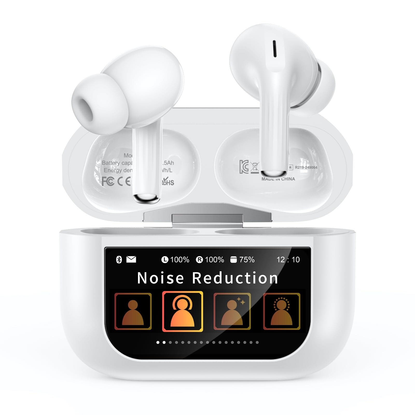 Wireless Earbuds, Bluetooth 5.4 Ear Buds with Multifunctional Touch Screen, A…