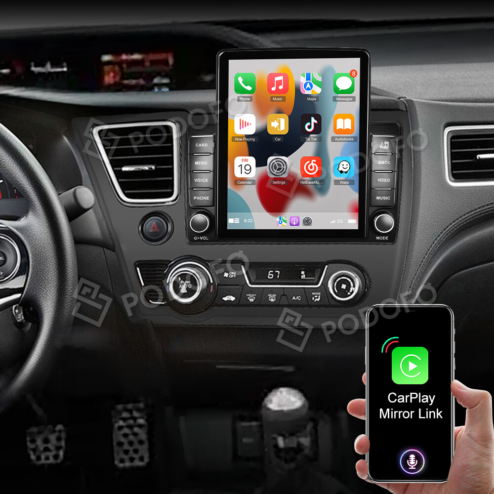 9.7″ For Honda Civic 2012-2017 Car Radio Apple Carplay Android Auto BT FM Player