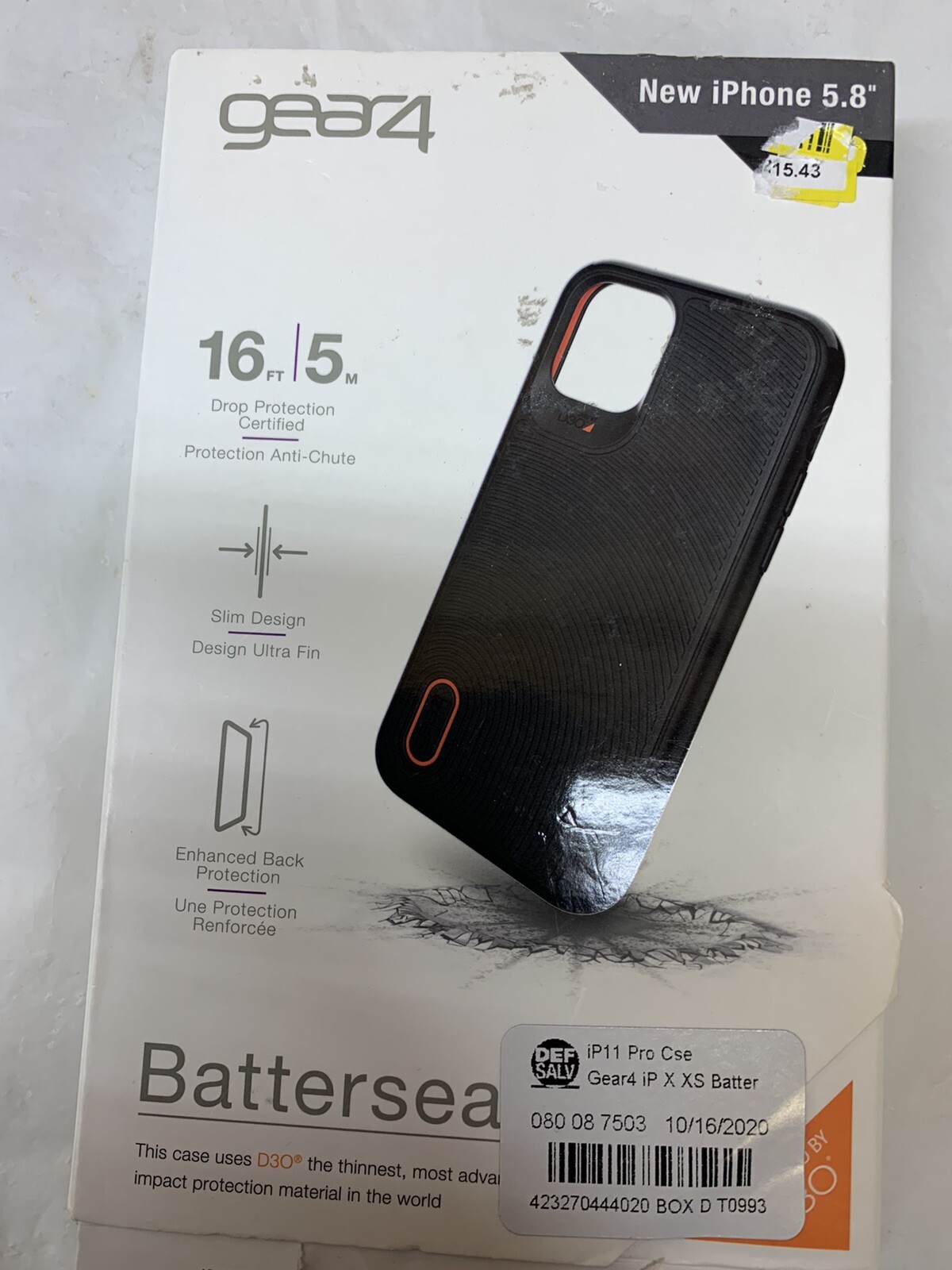 Gear4 Battersea Case for Apple Phone 11 Pro – Black