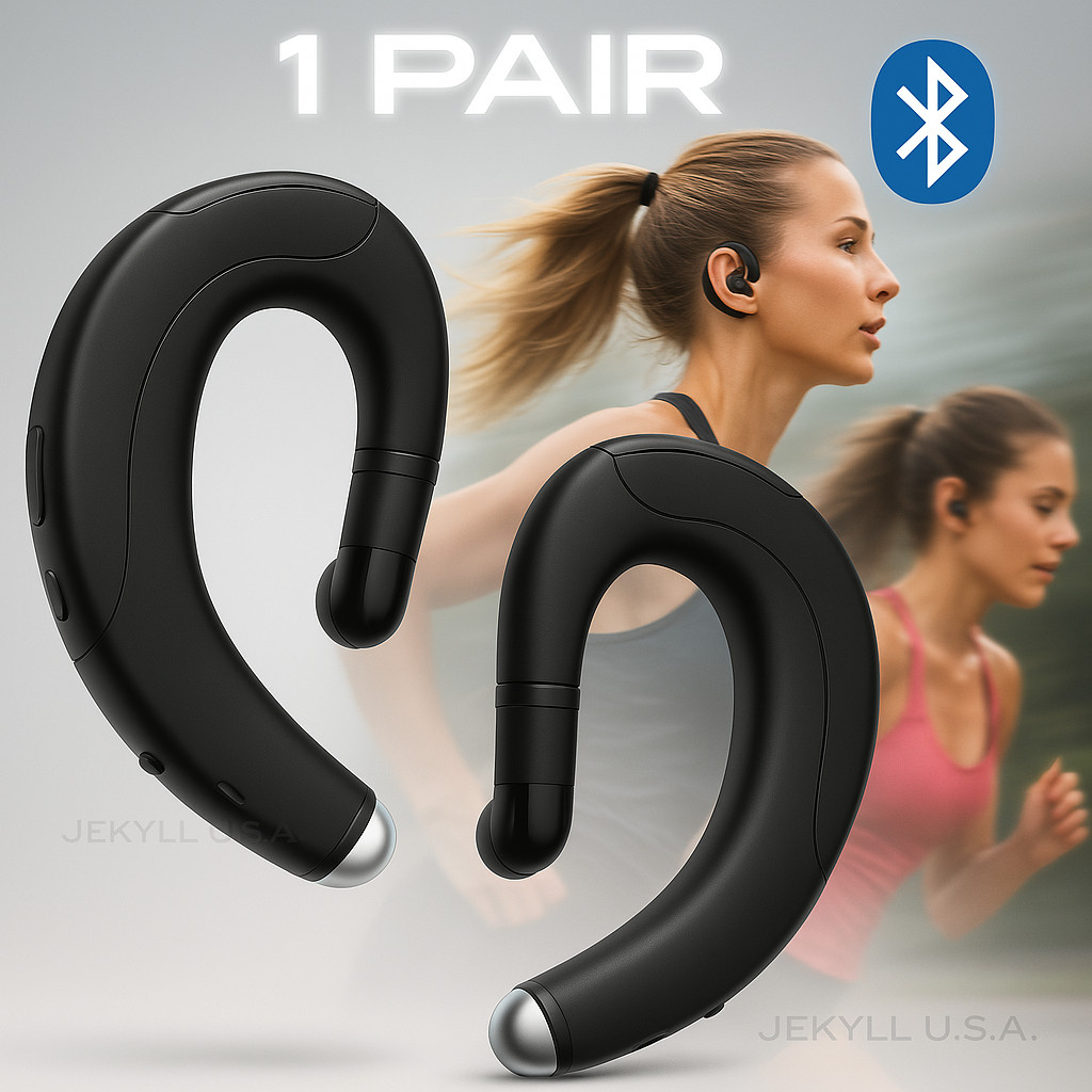 Pair Bluetooth Earbuds Wireless Earphones Waterproof for Smart Phone Cell Tablet