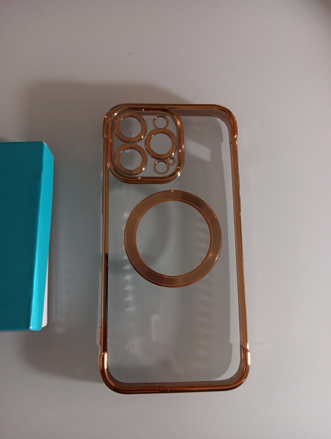 Iphone 15 Pro Case Apple Phone Case Gold Iphone Protective Cover Clear