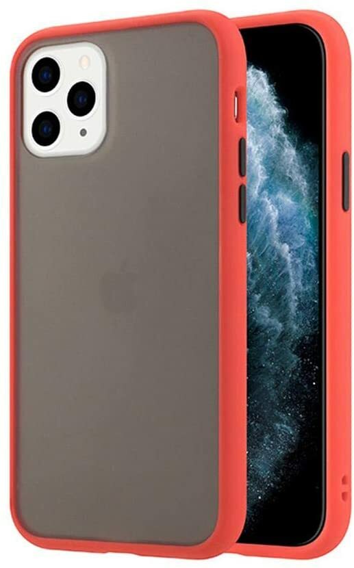 Clear Phone case for iPhone 12 pro and iPhone 12 Protective Phone case with red