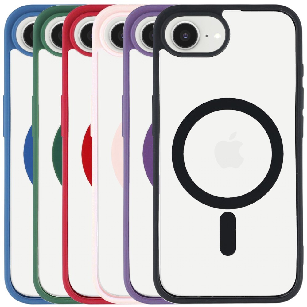 For iPhone 16e Phone Case, Acrylic Transparent Case with MagSafe Cover