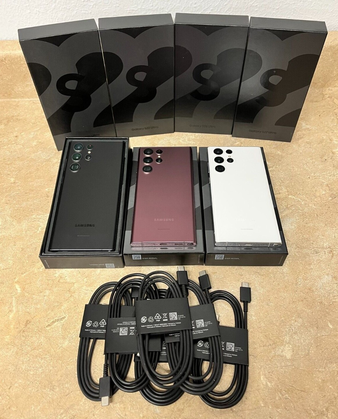 Samsung Galaxy S22 Ultra 5G SM-S908U 512GB 256GB 128GB Unlocked Excellent In-Box