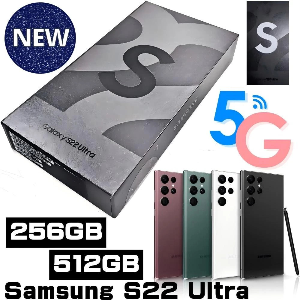 NEW SAMSUNG GALAXY S22 ULTRA 5G 128GB/256GB/512GB FACTORY UNLOCKED USA GSM CDMA