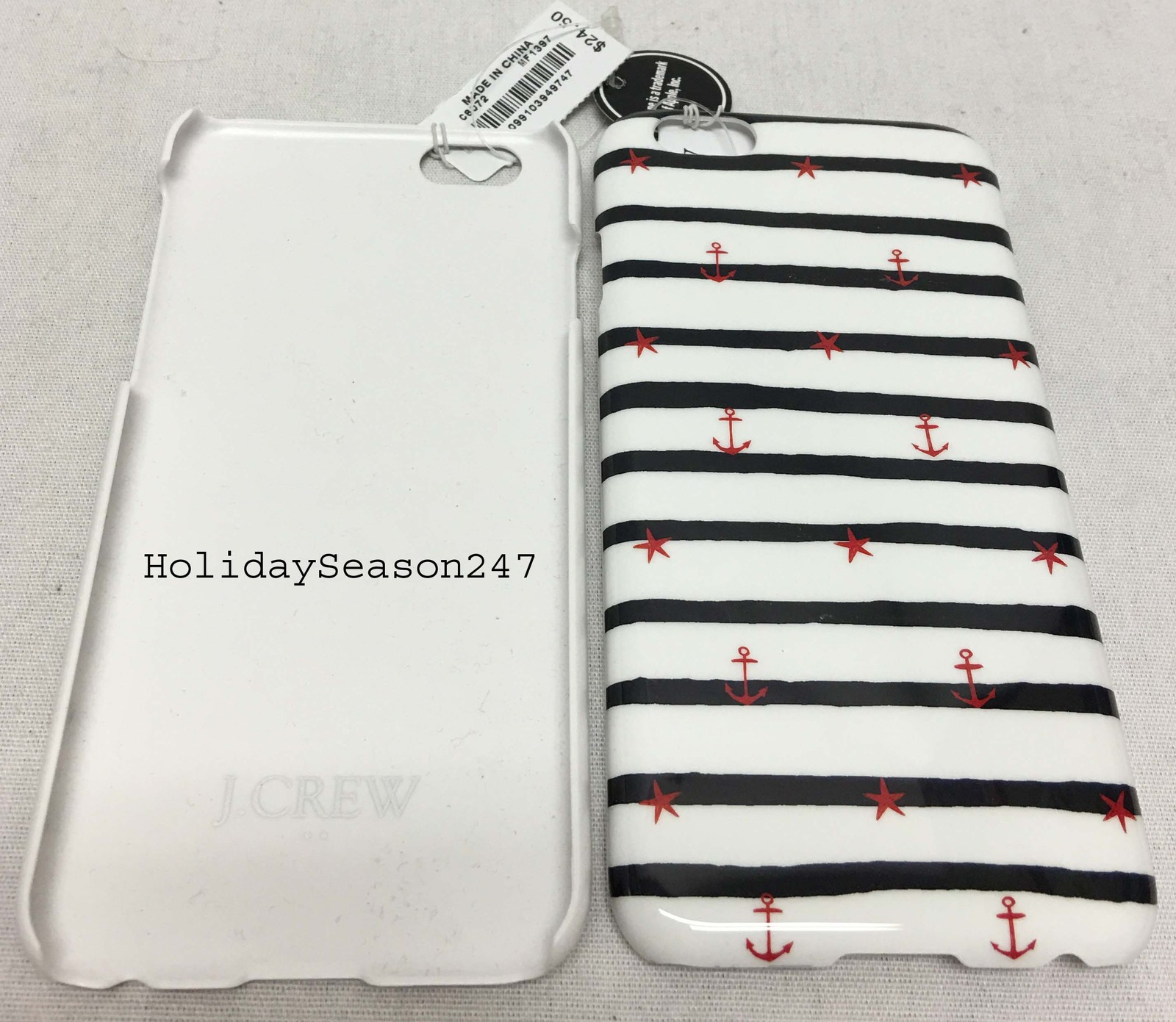 JCrew Anchor & Star Signature Design Snap-On Shell Case For Apple Phone iPhone 6