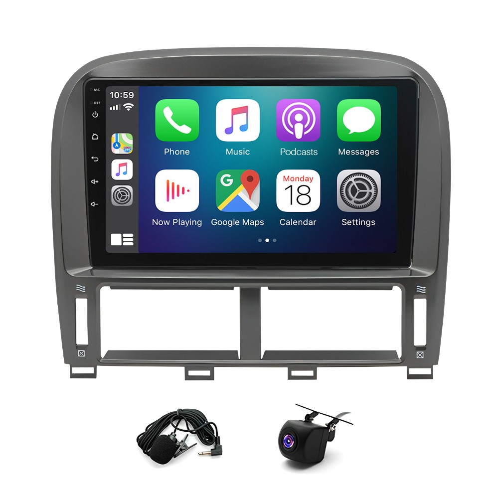 9″ CarPlay Android 13 Car Stereo Radio GPS Navi 2+32GB for Lexus LS430 2001-2006