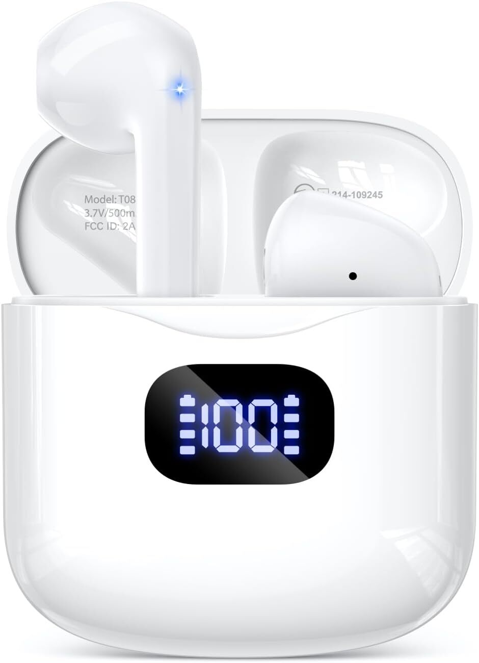 Wireless Earbuds Bluetooth 5.3 Headphones, 40Hrs Playback Stereo Ear Buds