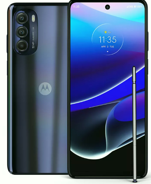 Motorola Moto G Stylus 5G (2022) 128GB Steel Blue Smartphone- Verizon