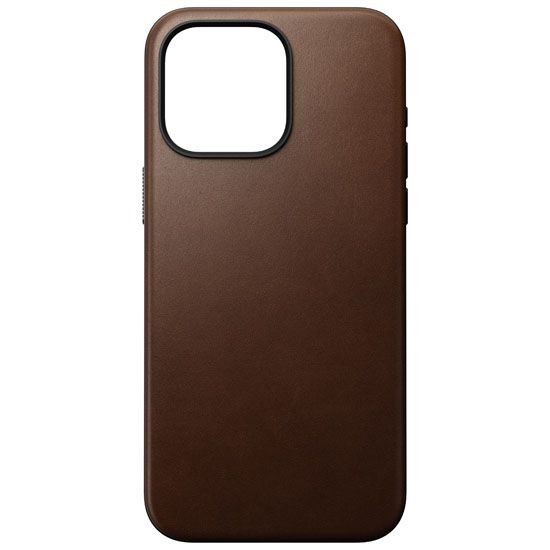 Nomad Modern Leather Case for iPhone 15 Pro Max, Dark