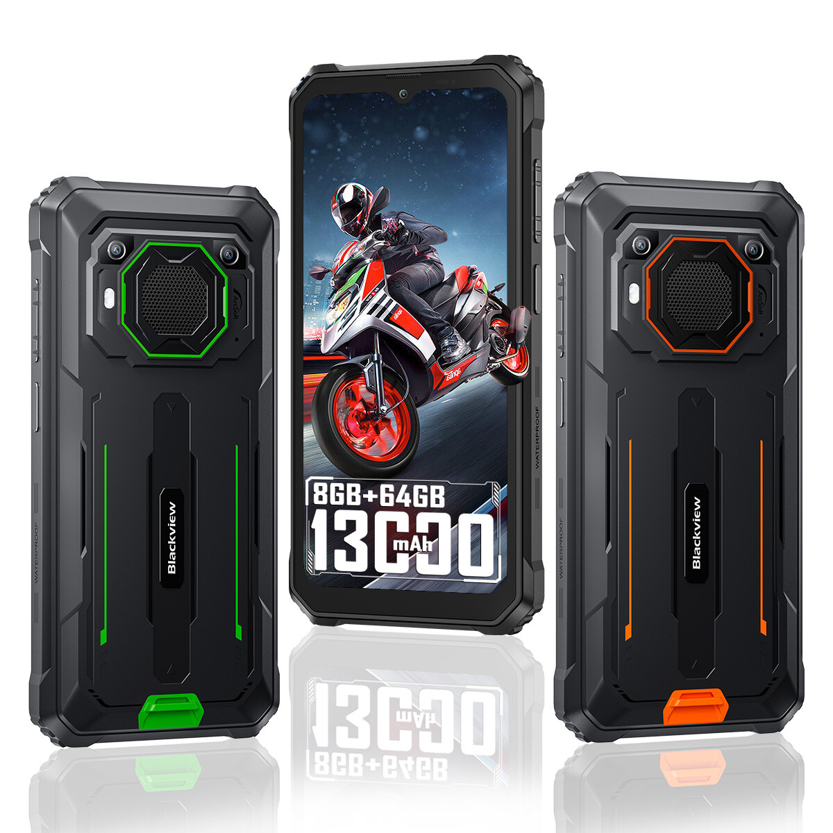 Blackview BV6200 4G Rugged Smartphone 13000mAh 6.6″ 8GB+64GB Android 13 Dual SIM