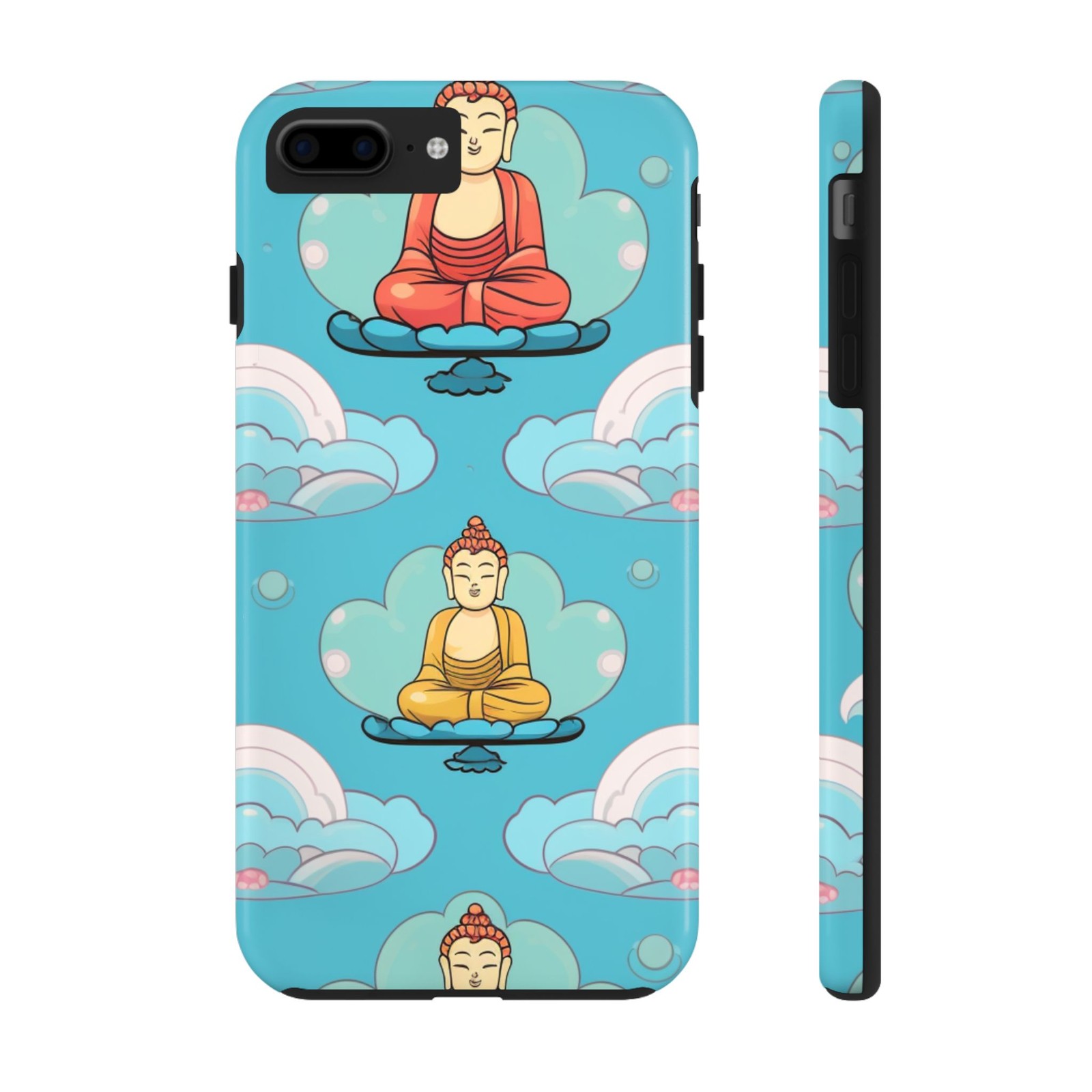 Buddha, Clouds, Cute Cartoon Phone Case, iPhone, Apple Phone Case, Accessory
