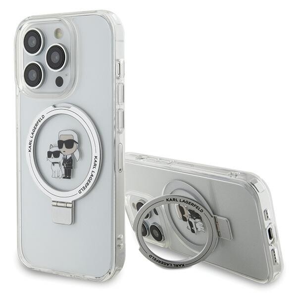 Phone Case Hardcase iPhone 15 Pro Karl Lagerfeld MagSafe Foldable Transparent