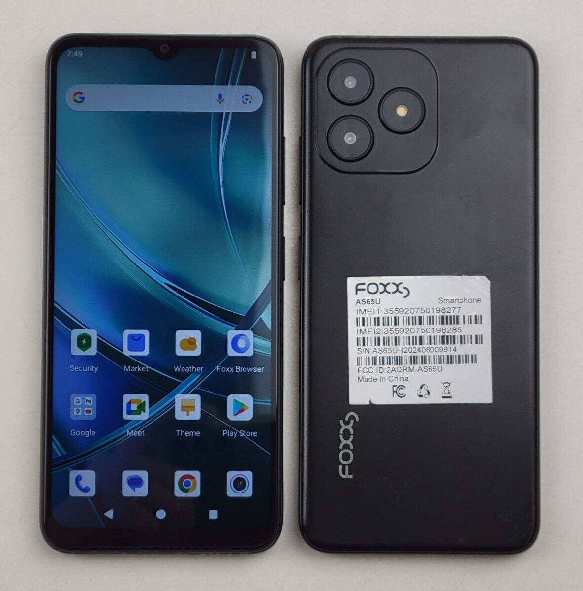 (USED) FOXX / FOXXD AS65U – 32GB – Black (CARRIER UNKNOWN) Dual SIM Smartphone