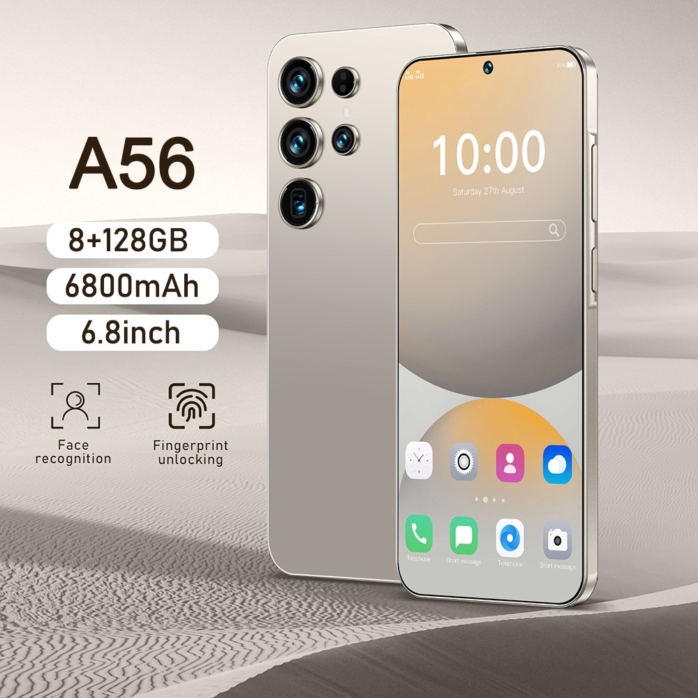 2025 A56 Unlocked Cell Phone 5G Smartphone Android Dual SIM 128GB Mobile Phones