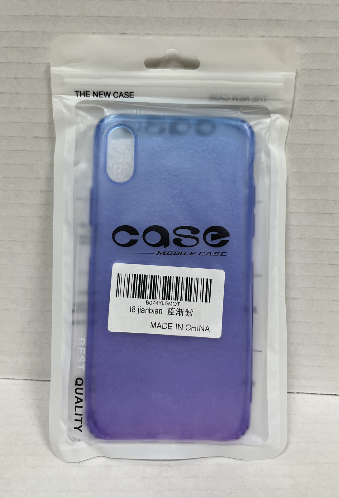 Apple Phone Case Cover for Apple iPhone X/10 – Purple Blue Jelly Case
