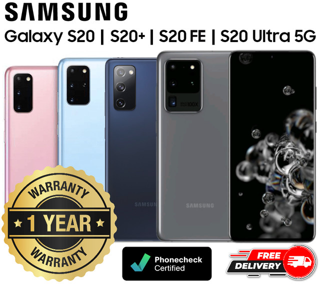 Samsung Galaxy S20 S20+ S20 FE S20 Ultra 5G 128GB Unlocked Verizon T-Mobile AT&T