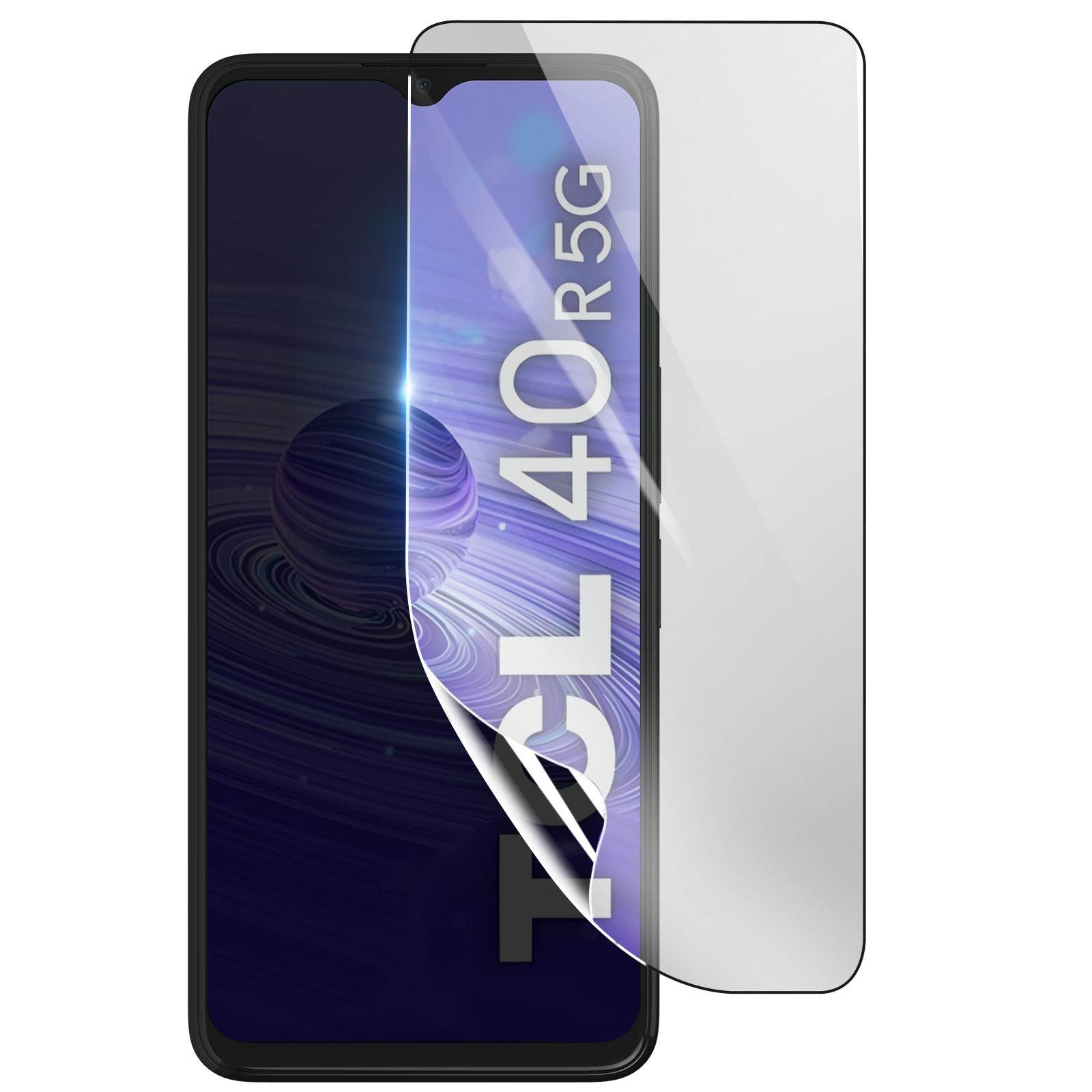3mk Shockproof Hydrogel Screen Protector for TCL 40R 5G, Transparent