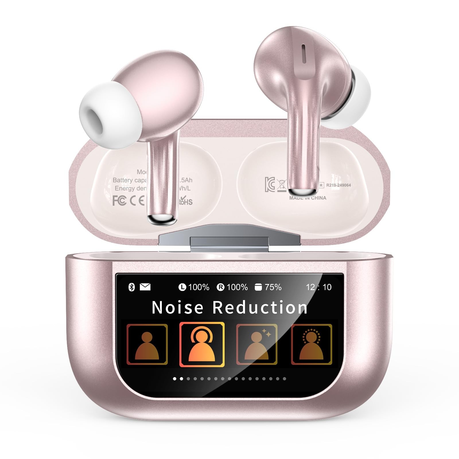Wireless Earbuds, Bluetooth 5.4 Ear Buds with Multifunctional Touch Screen, A…