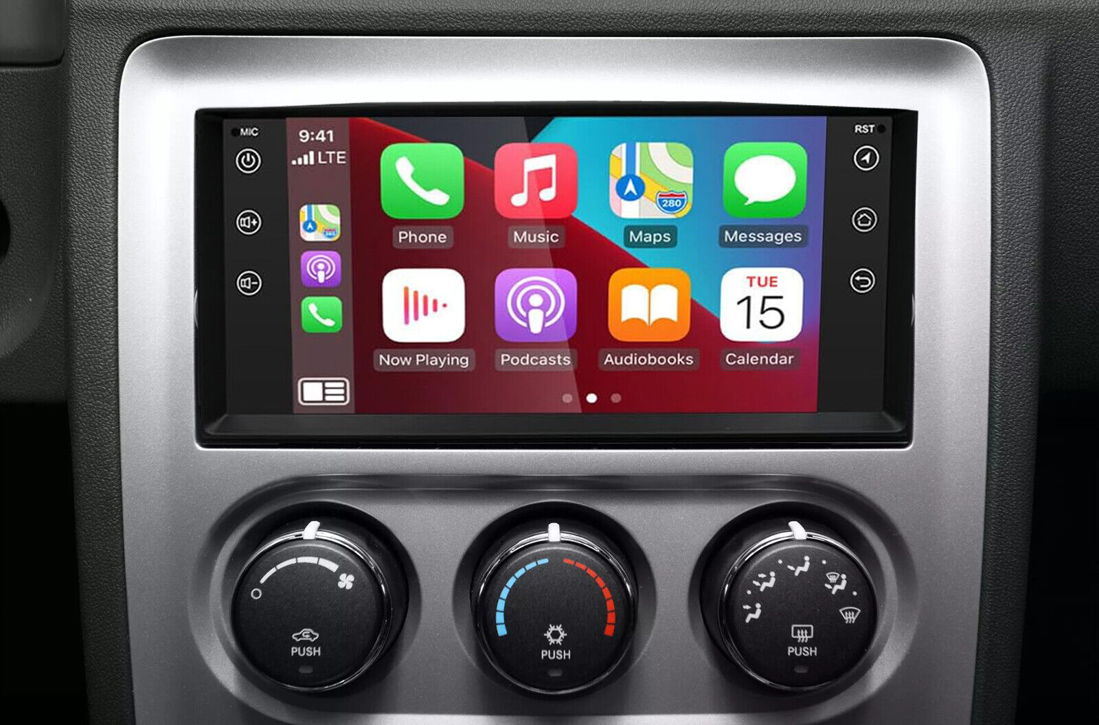 For 09-11 Dodge Challenger Apple Carplay 7″Android 13 Car Radio Stereo GPS USA