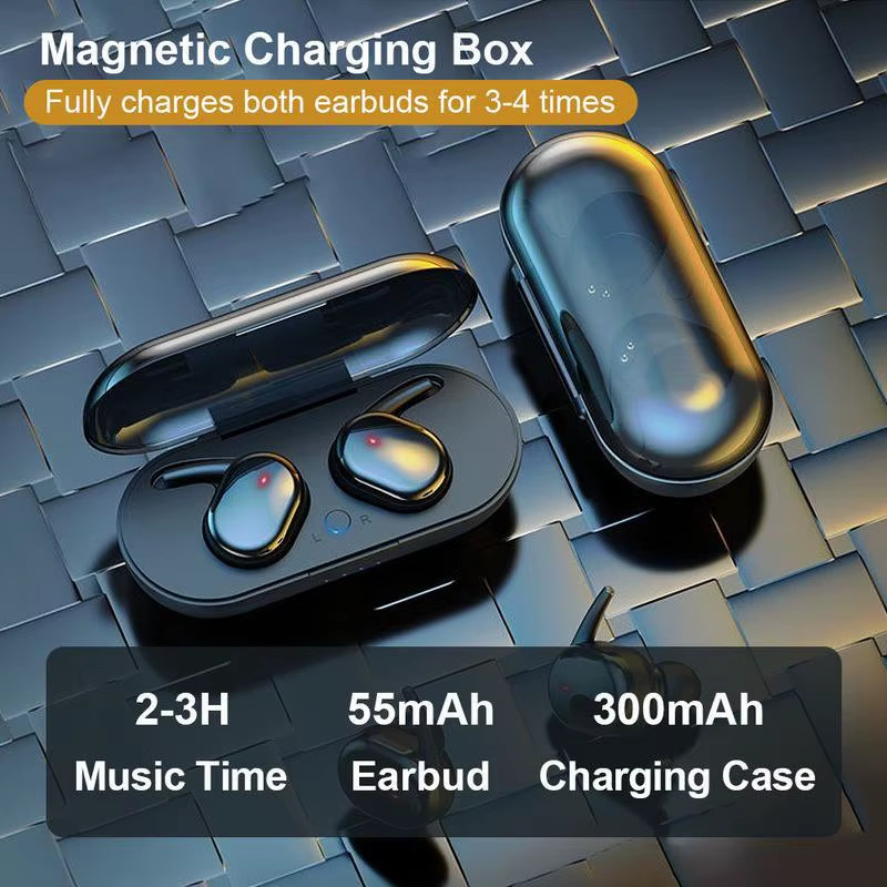 Tws Bluetooth Headset Wireless 5.0 in Ear Mini Headphones Earbuds New Y30 Headph