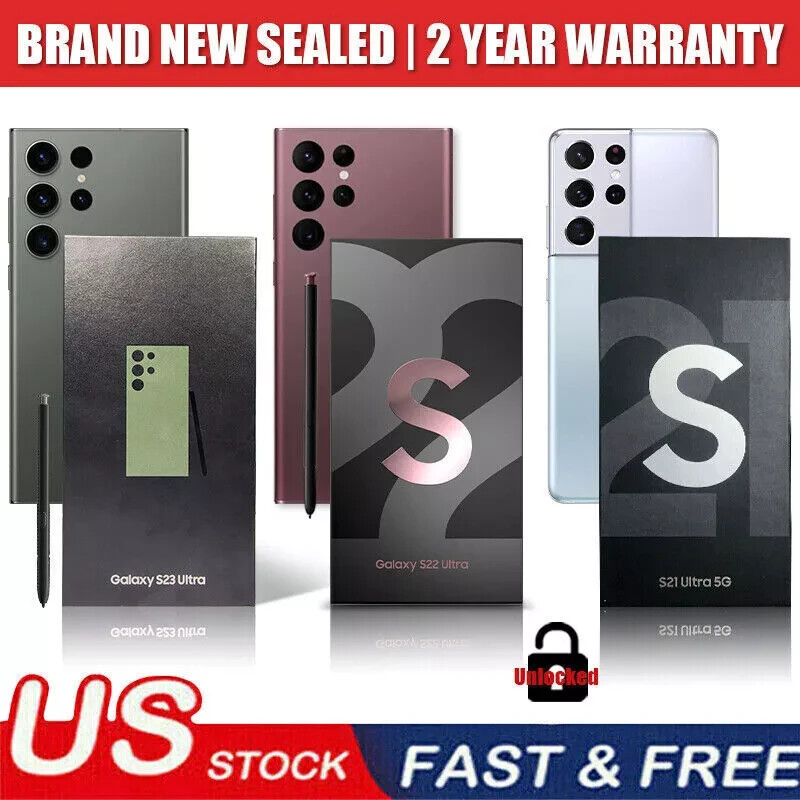 NEW SEALED SAMSUNG GALAXY S23 ULTRA 5G/S22 ULTRA 5G GSM CDMA FACTORY UNLOCKED