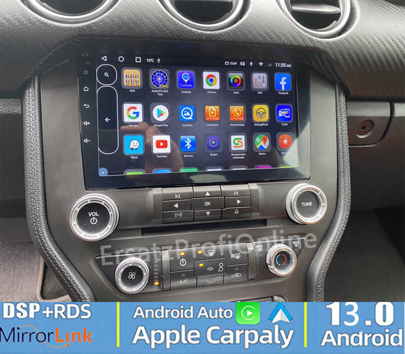 9″ For Ford Mustang 2015-2021 Android 13 Car Radio Stereo CarPlay GPS Navi WIFI