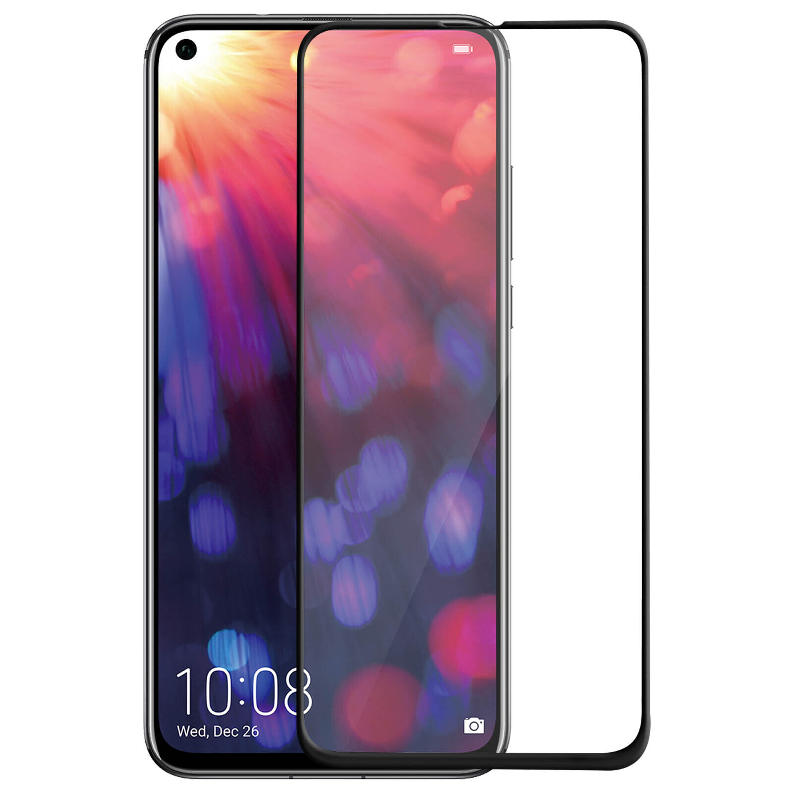 Tempered Glass Screen Protector for Honor View 20 9H Smudgeproof Black Contour