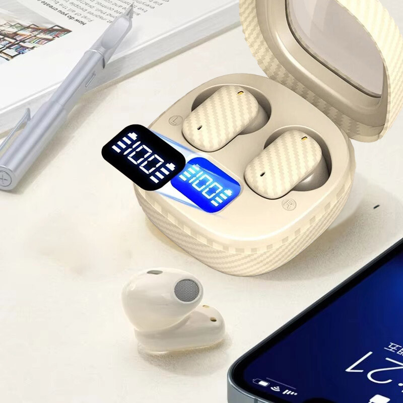 Mini Bluetooth 5.4 Headset In-Ear Earphone Stereo Earbuds for iPhone 16 Samsung