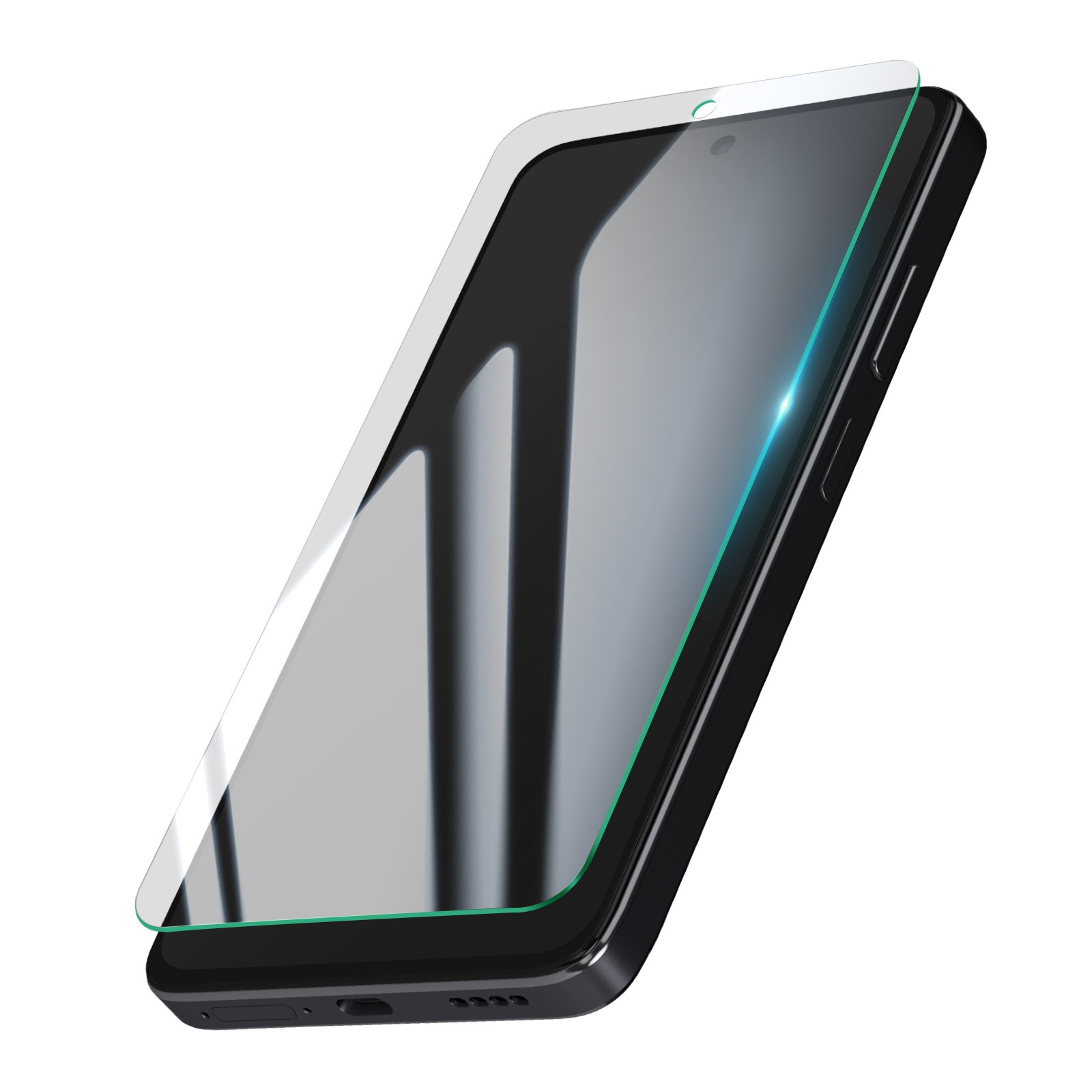 Avizar Tempered Glass for Realme 14T Hardness 9H Scratch-resistant Beveled