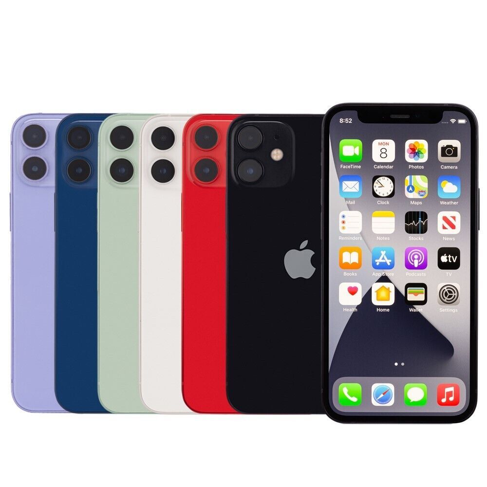 New Apple iPhone 12 Mini 64GB 5.4″ A2176 Factory Unlocked All Carriers & Colors