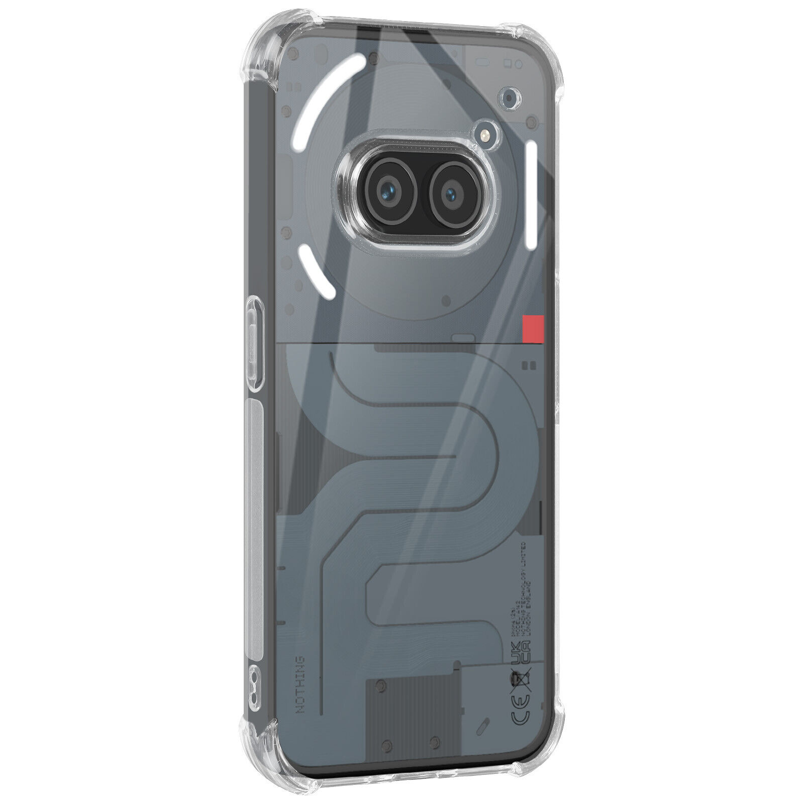 Avizar Case for Nothing Phone 2a à Coins Bumper, Transparent