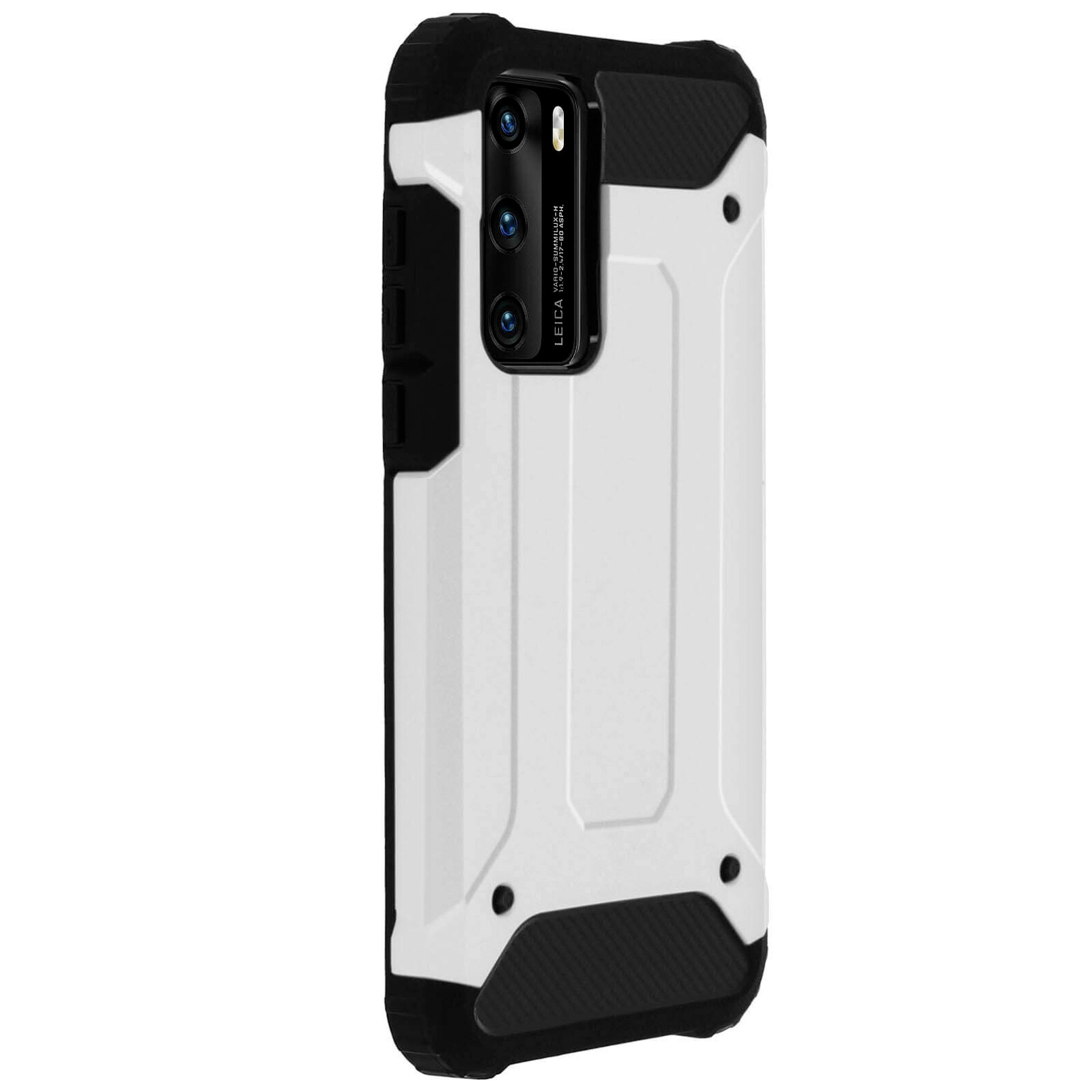 Defender II Protection Case for Huawei P40, Drop proof (1,80m) – Silver