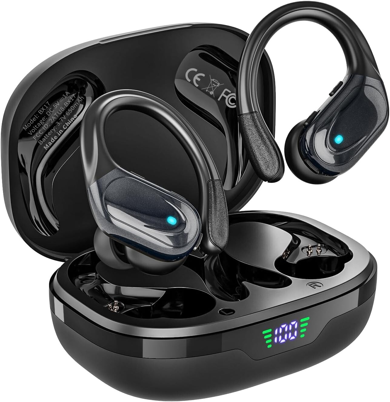 Wireless Earbuds Bluetooth Headphones 80hrs Playback Ear Buds Power Display with