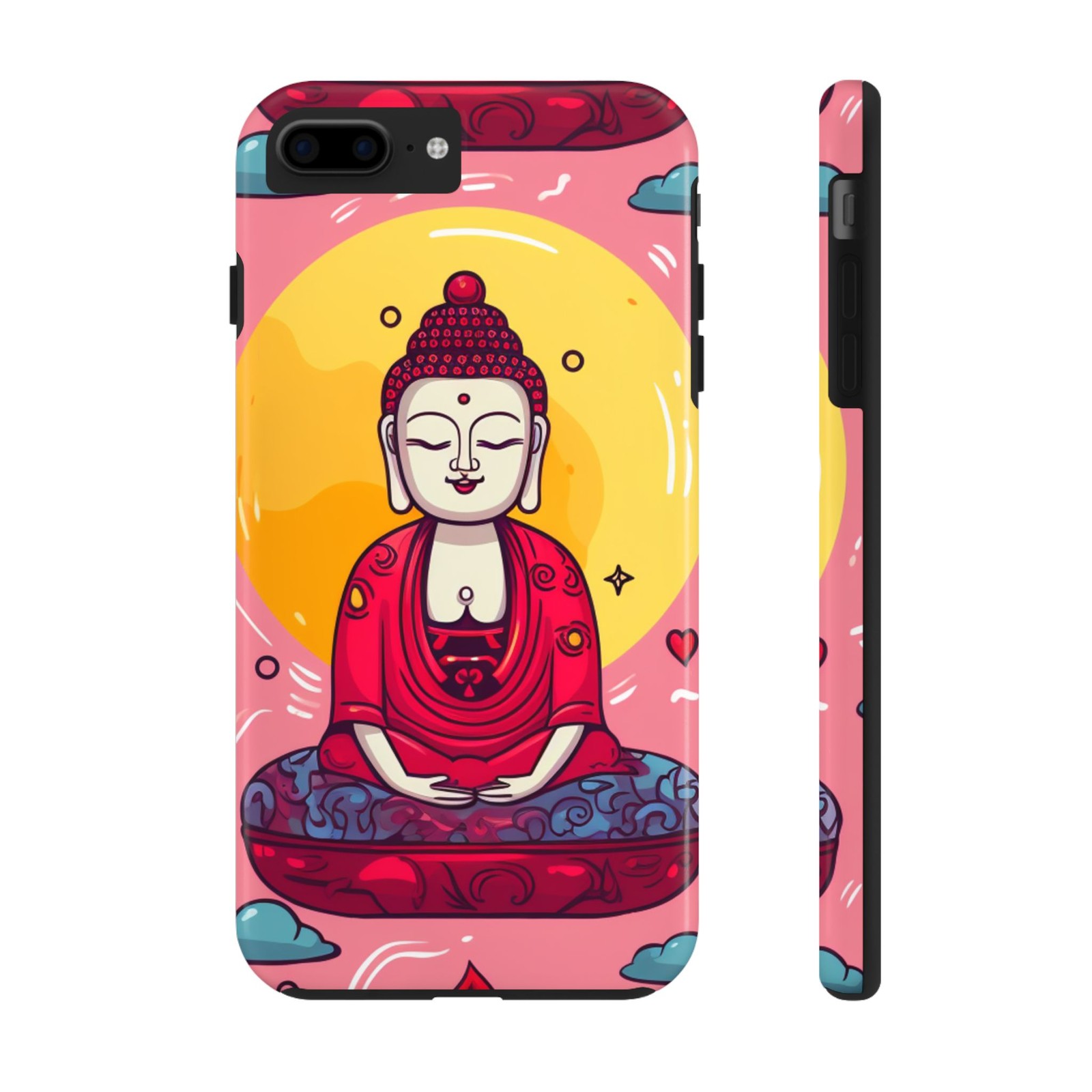 Cool Cartoon, Graphic, Peace, Buddha, iPhone Case, Apple Phone Case, Accessory