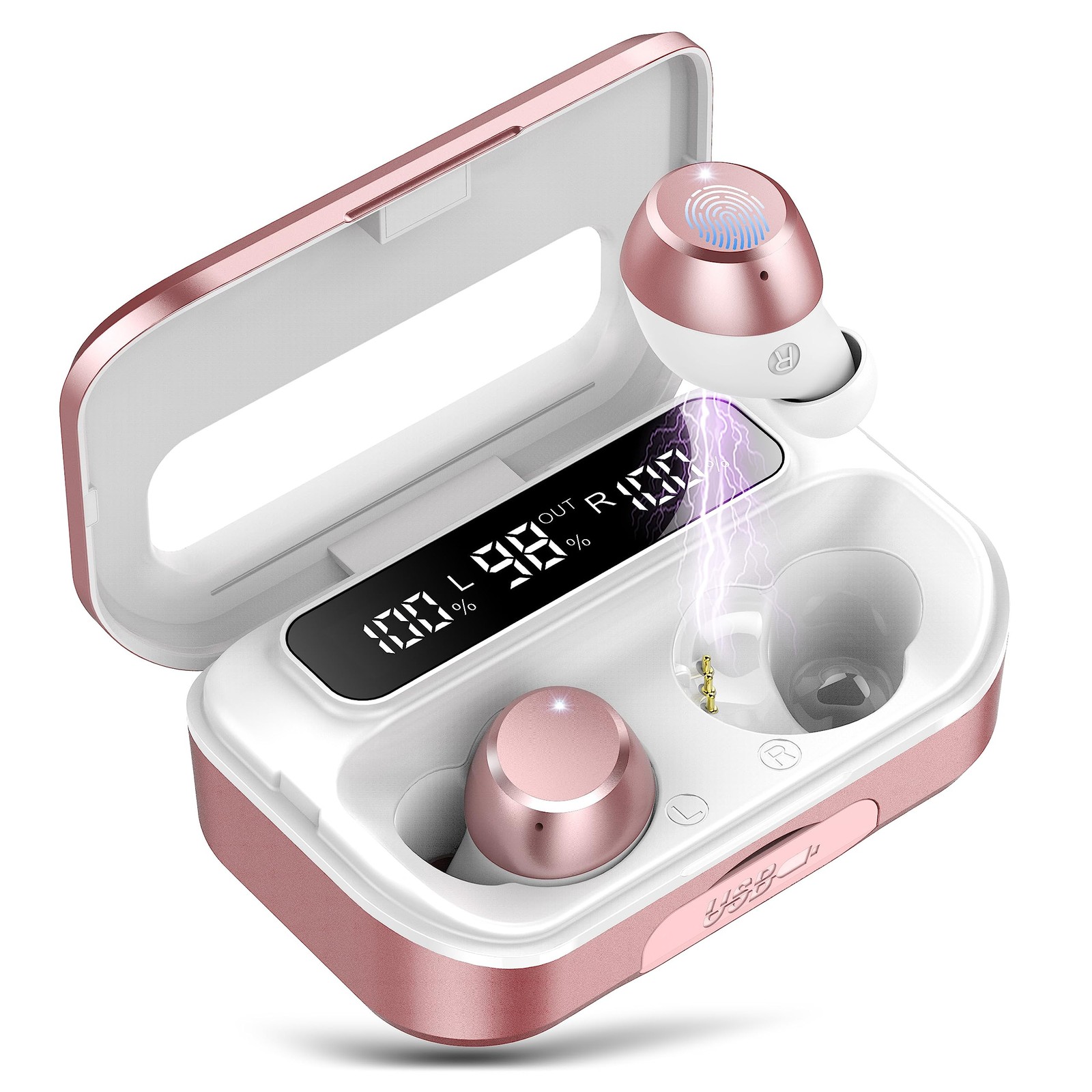 Ear buds Wireless Bluetooth Earbuds 2024 Upgrade Bluetooth 5.3 Headphones Dee…