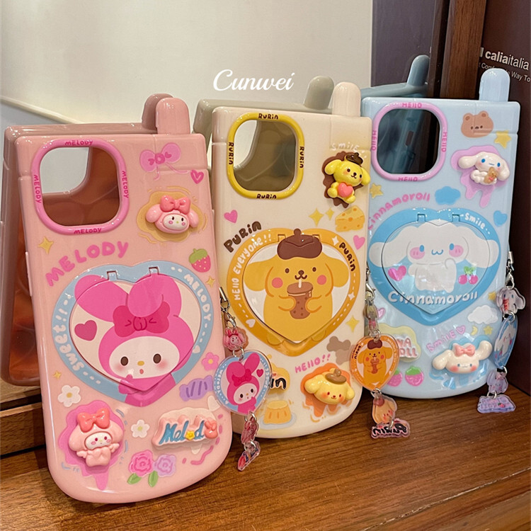 Kuromi Melody Purin Pochacco Cinnamoroll Inclusive Apple Phone Case 12/13/14/15