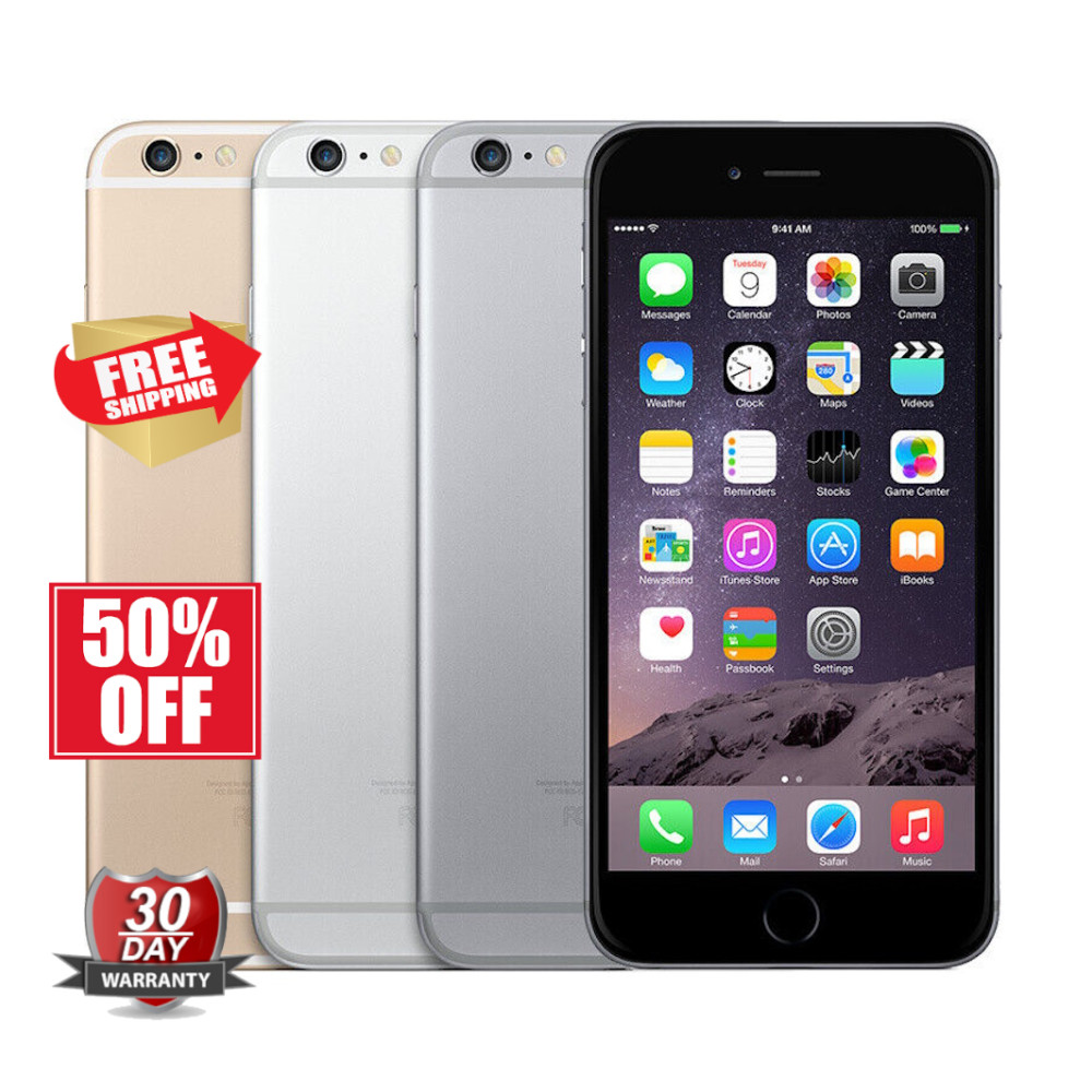 Apple iPhone 6 Plus 64GB 16GB Unlocked AT&T Verizon T-Mobile Smartphone