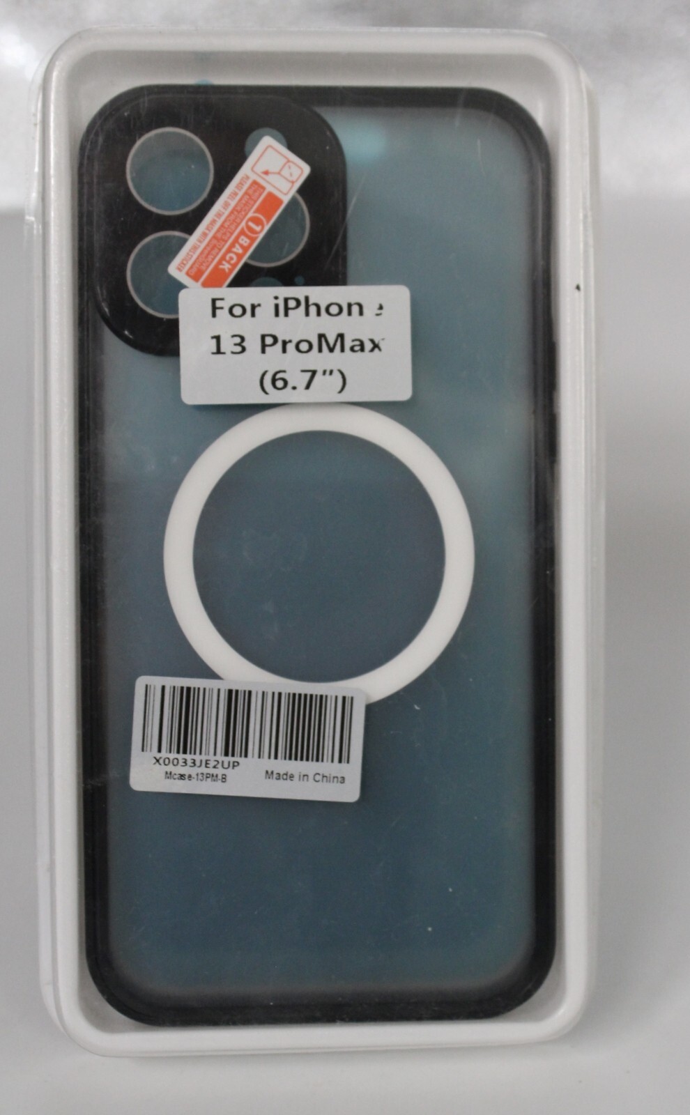 Phone Case & Protector Apple iPhone 13 Pro Max Blue Transparent New 6.7″ Back