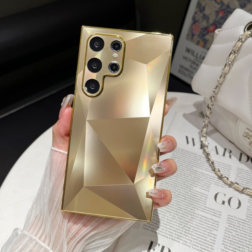 Case skin feel diamond For Samsung S24Ultra patterned acrylic Frosted phone case