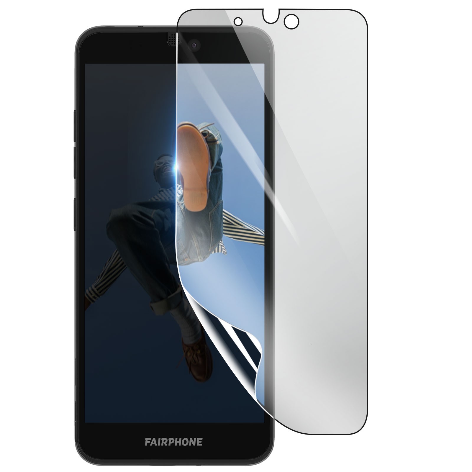 3mk Shockproof Hydrogel Screen Protector for Fairphone 3, Transparent
