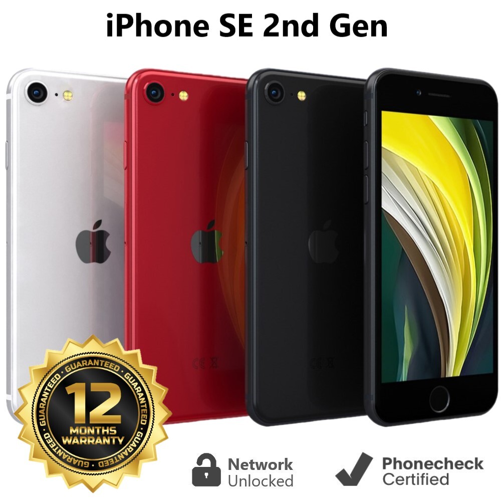 Apple iPhone SE 2nd Gen. – 64GB | 128GB | 256GB (Unlocked) A2275 – Excellent