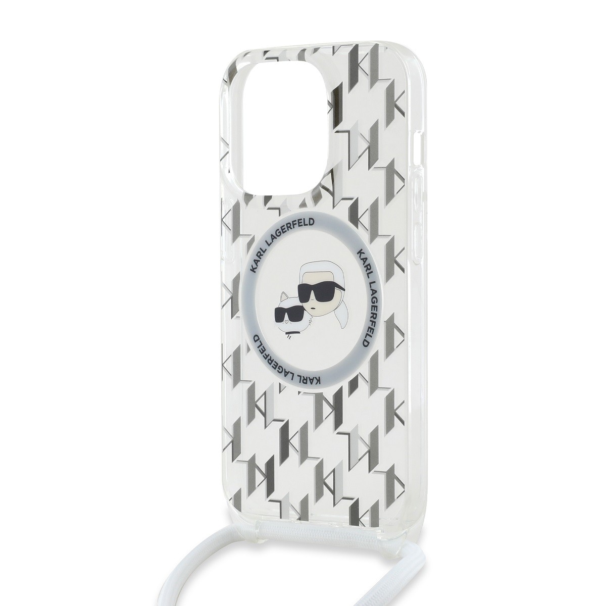 Case  iPhone 14 Pro Max with Shoulder Strap IML Monogram Crossbody Elegant