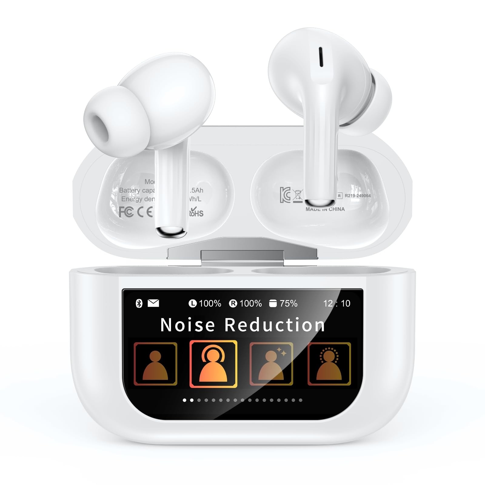 Wireless Earbuds, Bluetooth 5.4 Ear Buds with Multifunctional Touch Screen, A…