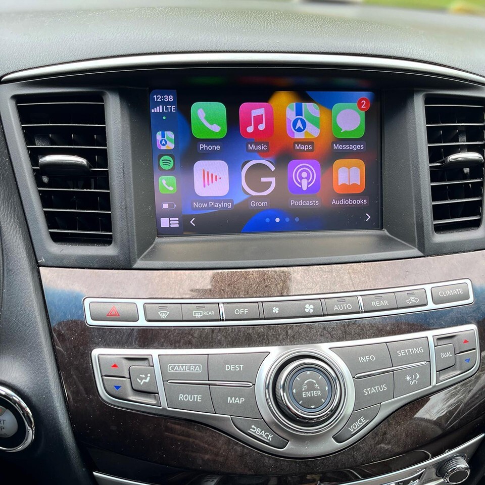 Wireless Apple CarPlay Interface For 2017 Infiniti QX80 Android Auto Adapter Box